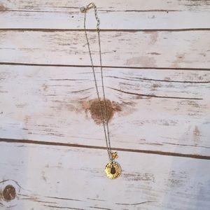 Stella & Dot silver charm necklace